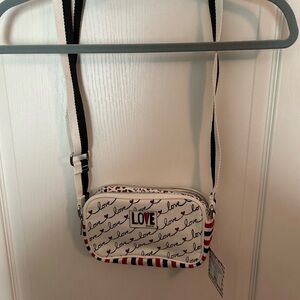 Brighton White and Black Crossbody Bag with Sophisticated Design